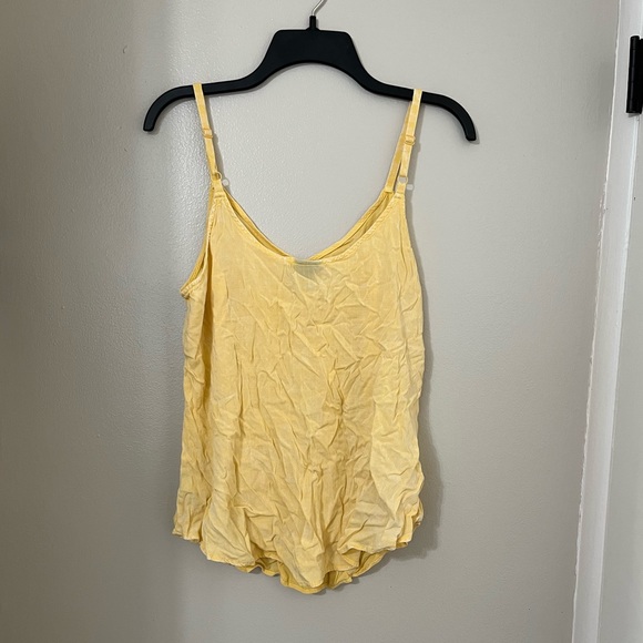 Torrid | Pale Yellow Tank Top, Ava Rayon Slub Cami - Picture 3 of 4